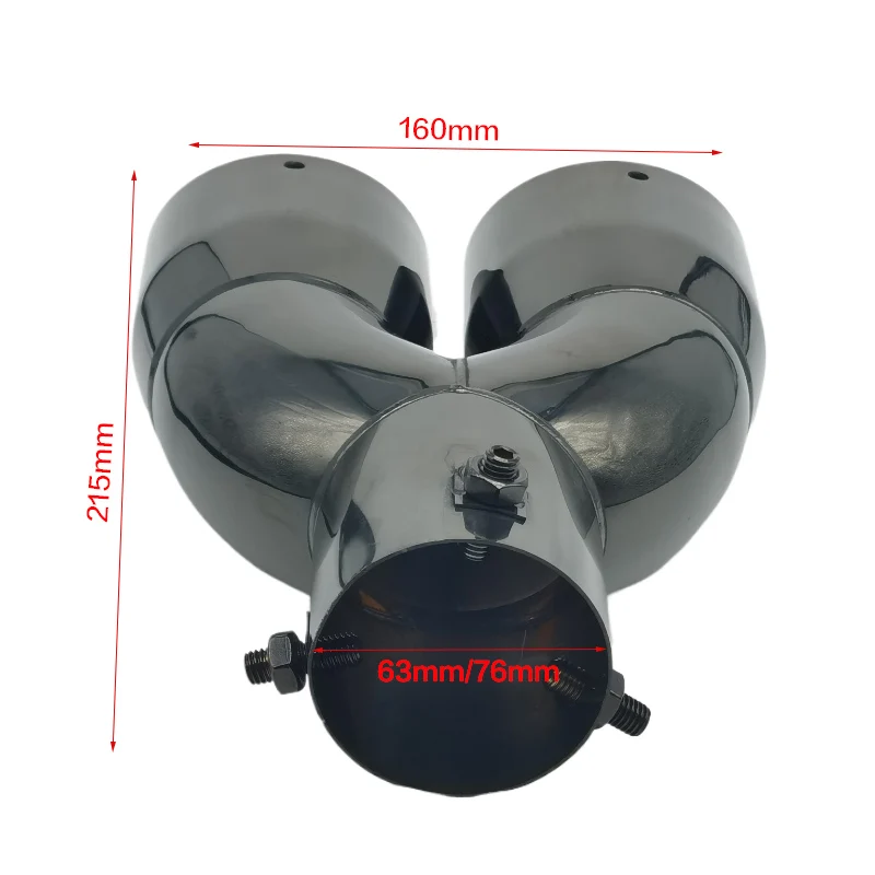 1 шт. автомобильная выхлопная труба универсальный двойной выпускной наконечник