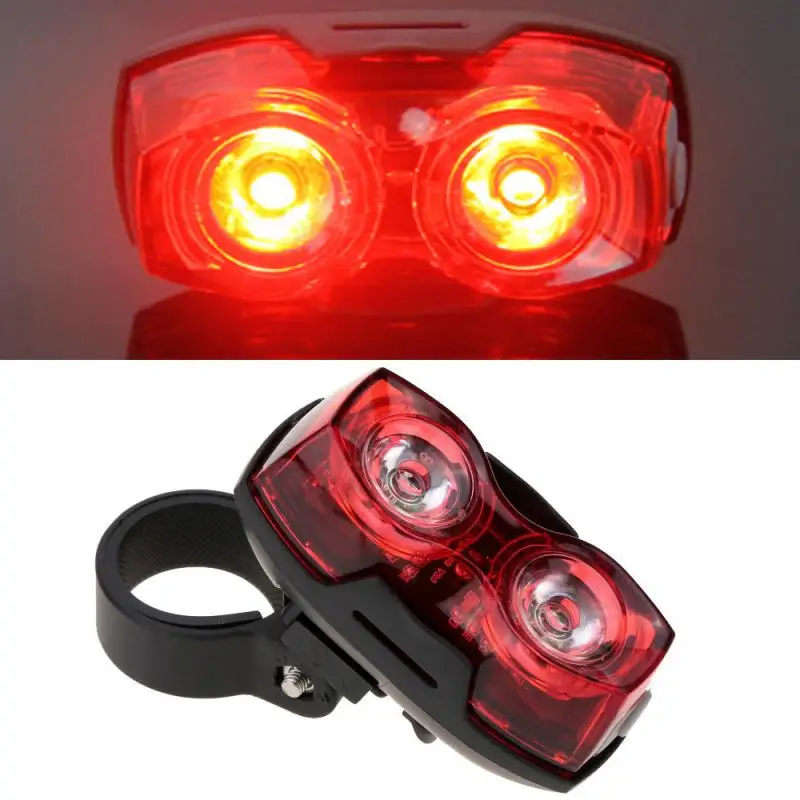 

Cycling Bicycle Clamp Tail Light 2 LED Bike Flashing Rear Lamp Safety Light Ultra-bright Quick Release 3 Modes
