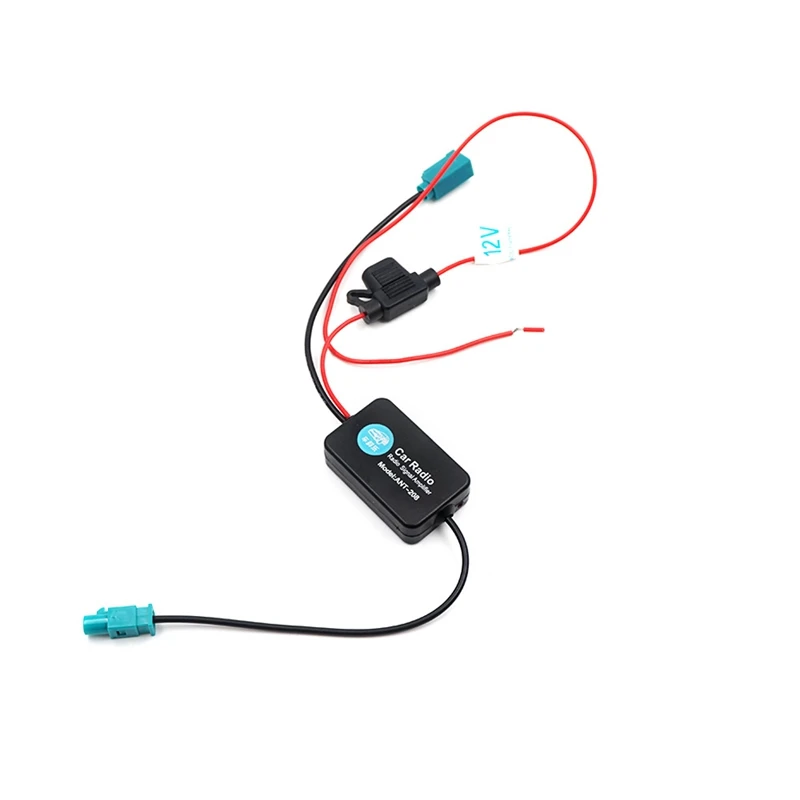 

Universal FM Signal Amplifier Anti-Interference Car Antenna Radio FM Booster Amp 88-108Mh For - Connector