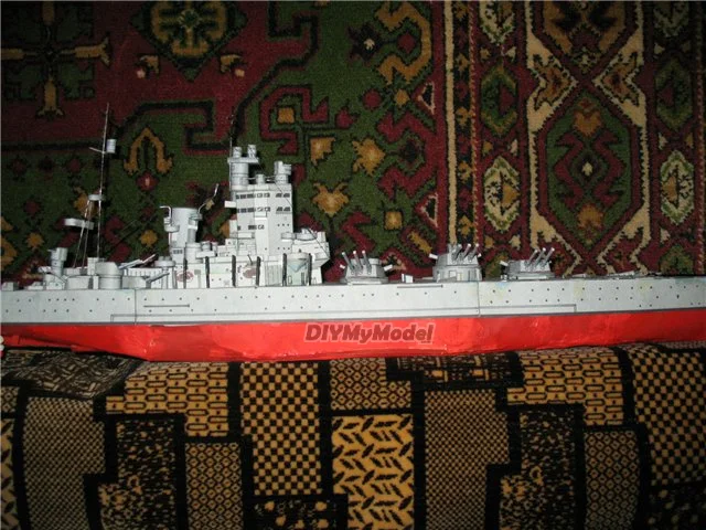 DIYMyModeI Британский боевой корабль Родни Сделай Сам Набор бумажных моделей ручной