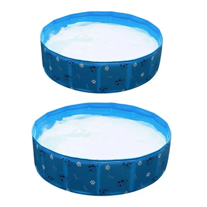 

Y5LE Foldable PVC Pet Pool Collapsible Dog Swimming Bathing Tub Portable Garden Outdoor for Cat Puppy Bathtub