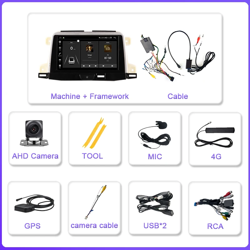 9 6 дюймов для Cadillac XT4 2018-2023 Android 12 0 Восьмиядерный 8G + 256G Автомобильный