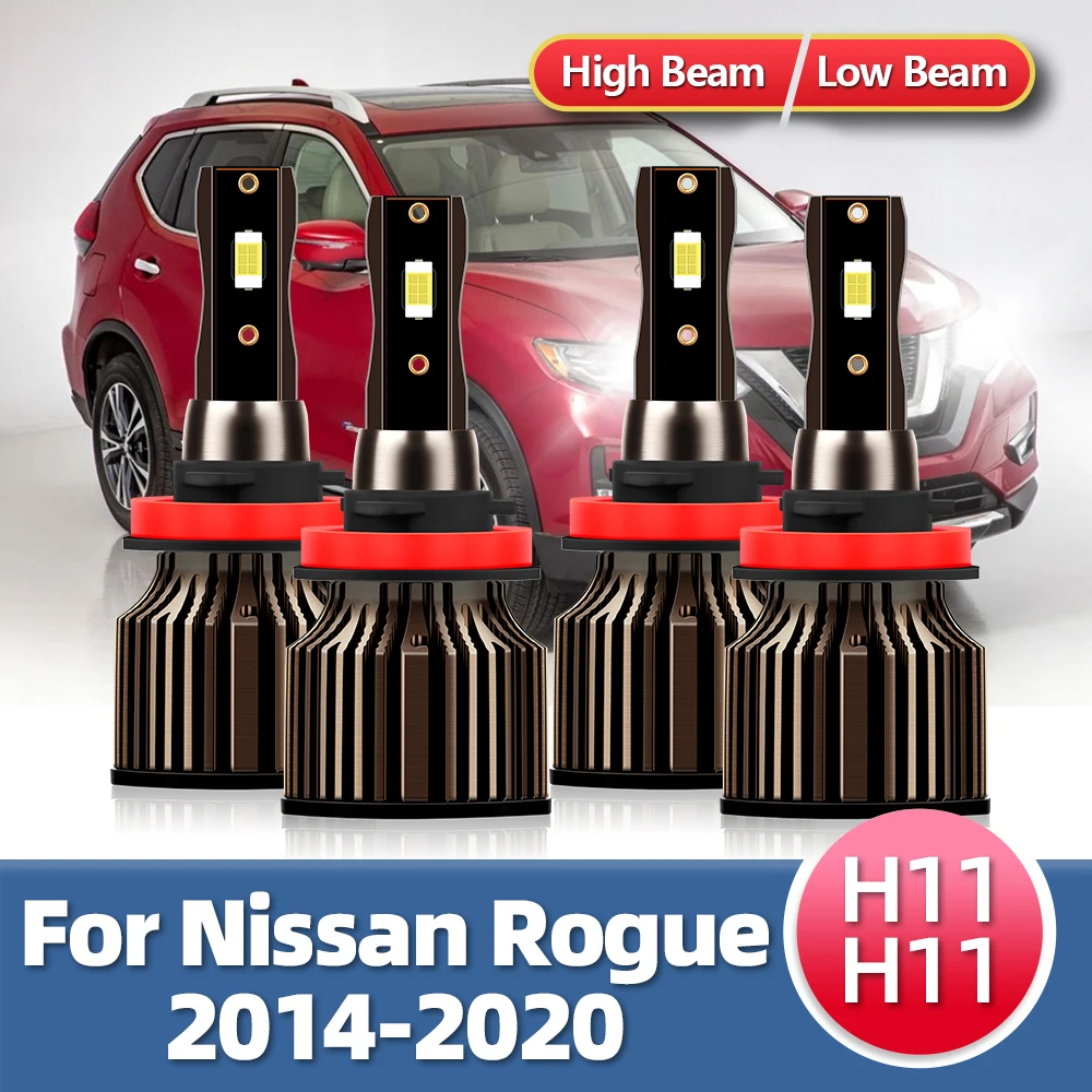 

Roadsun 15000LM Car Haedlight LED Auto Light 12V Bulb CSP For Nissan Rogue Headlamp Lamps 2014 2015 2016 2017 2018 2019 2020