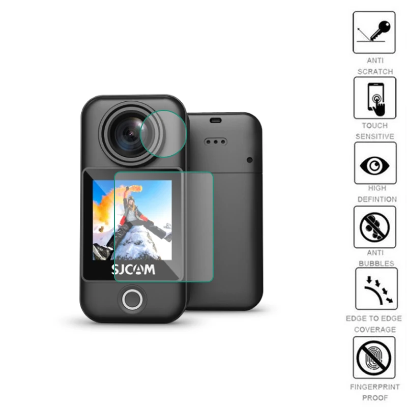 2 шт. прозрачная мягкая пленка для объектива защитная крышка ЖК-дисплея защита SJCAM