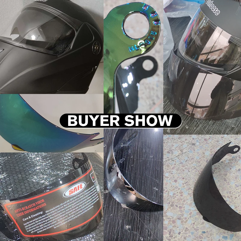 Мотоциклетный шлем UCHOOSE Специальный прозрачный зеркальный объектив черный с