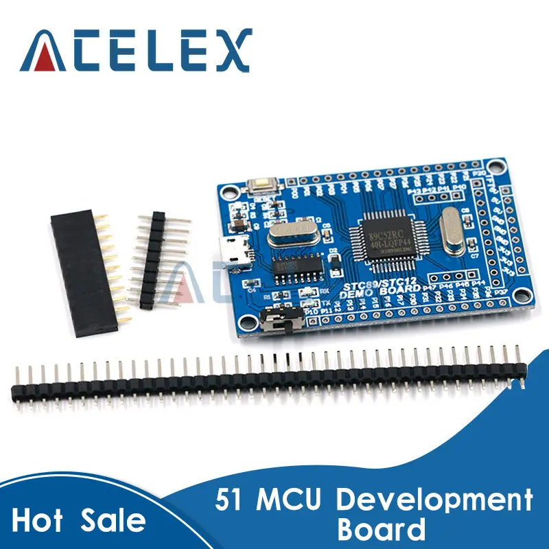 51 микроконтроллер 51 Малый системный блок STC89C52 STC51 макетная плата системы