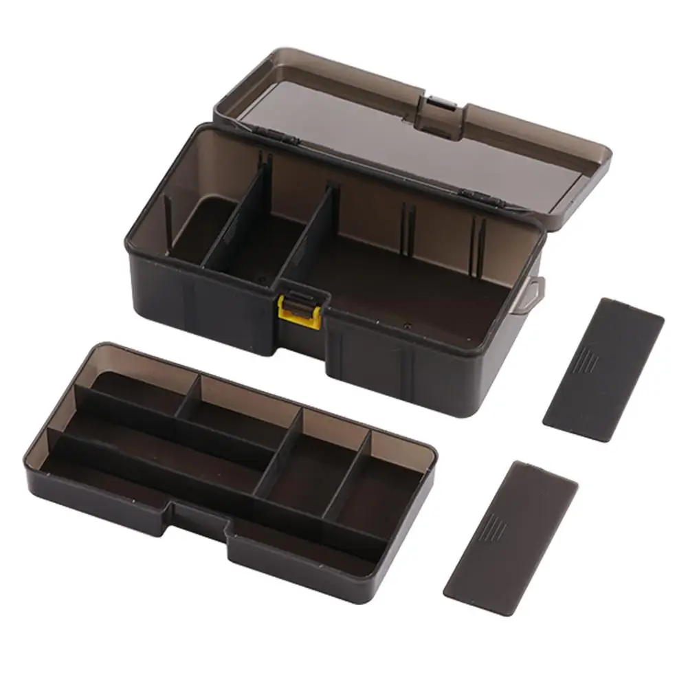 

Double Layer Lure Tackle Box Fishing Accessories Adjustable Tool Fake Gear Hook Storage Box Fishing Fishings Plastic Boxes T7W1