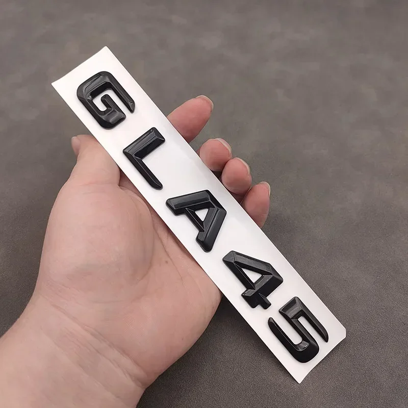 

3d ABS хром GLA 45 GLA45 логотип буквы Автомобильный багажник эмблема значок наклейка для Mercedes Benz GLA45 AMG W156 X156 H547 аксессуары