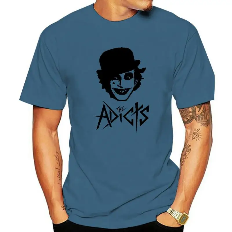 

Футболка THE ADICTS заводная в стиле панк, хлопковая Мужская футболка, новая футболка, женская модная футболка унисекс