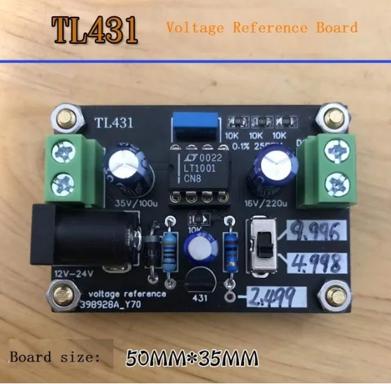 

TL431 voltage reference board/431 reference voltage source/with precision resistance reference board for calibrating multimeter