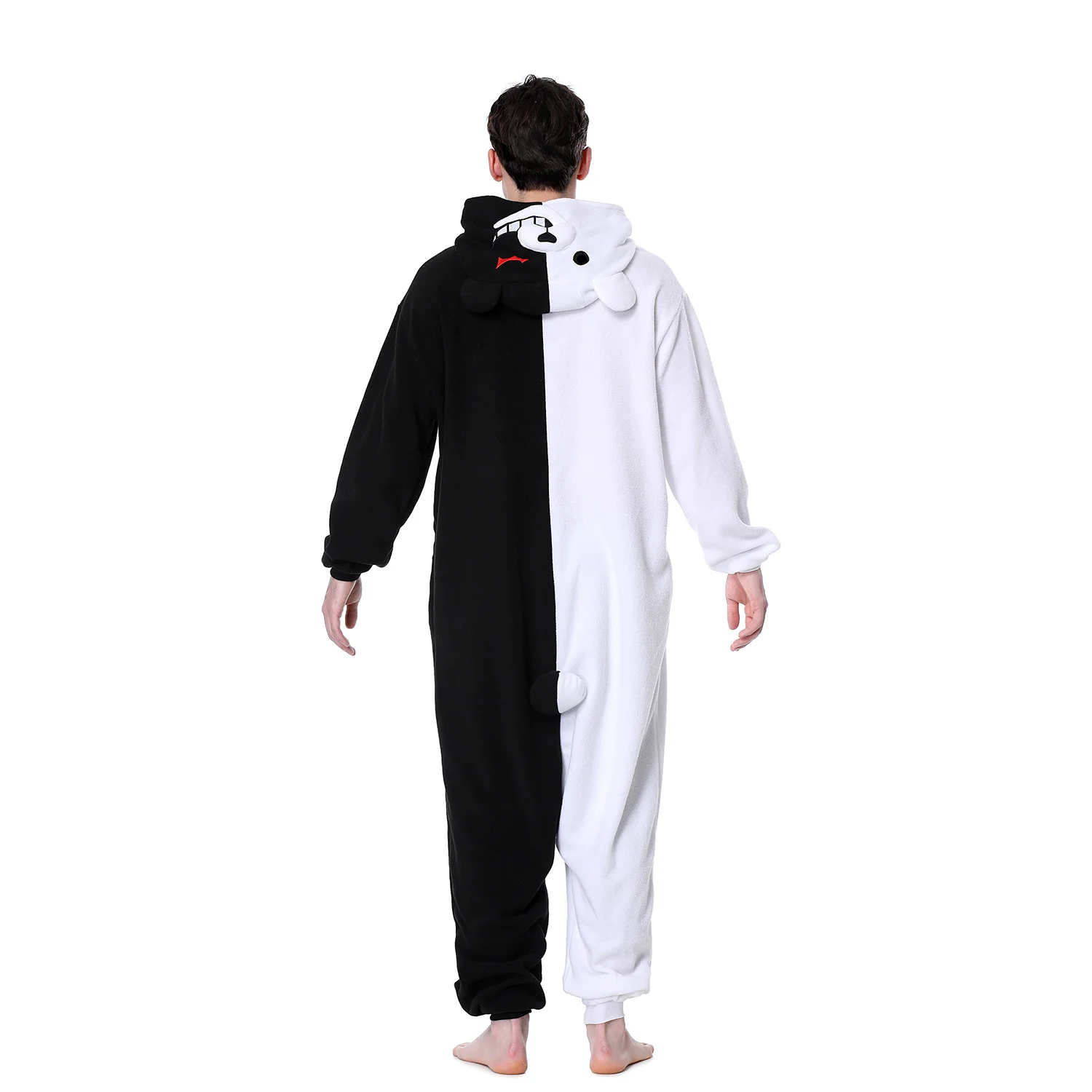 Monokuma Kigurumis Men Onesie Cool Funny Pajama Animal Bear Outfit Winter Cartoon Jumpsuit Festival Party Suit Unisex