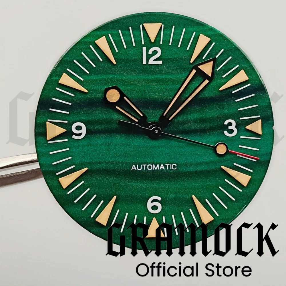 Стерильный светящийся циферблат Gramock 31 мм со стрелками для механизма NH35 NH36 ETA 2824