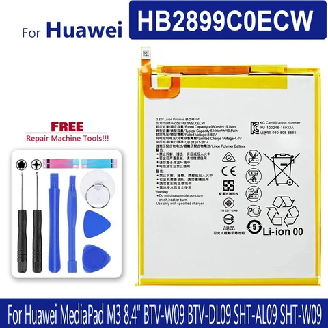 HB2899C0ECW Аккумулятор для планшета Huawei MediaPad M3 8,4 BTV-W09 BTV-DL09 SHT-AL09