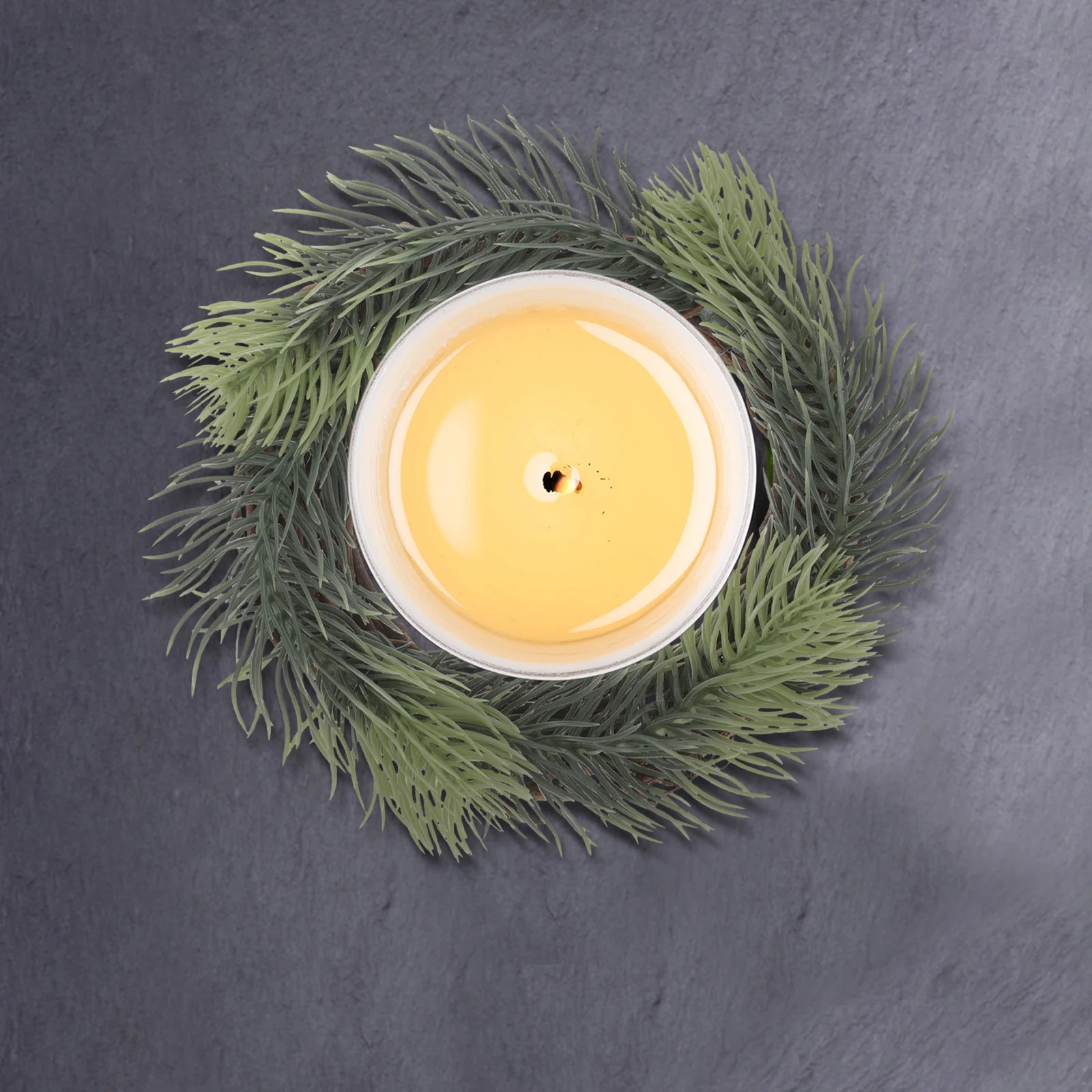 

Simulation Pine Wreath Decorative Wreath Ring Wall Hanging Wreath Decor