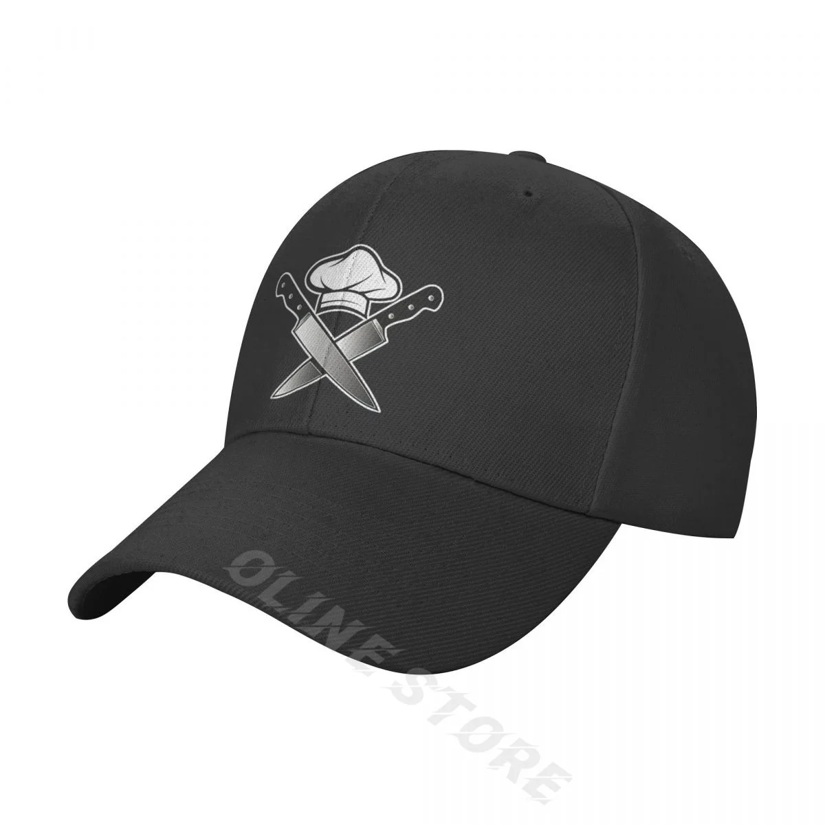 

Men's Skull Knives Chef Twill Plain Baseball Cap Funny Dad Hat Unisex Print Casual Hats Cotton Adjustable