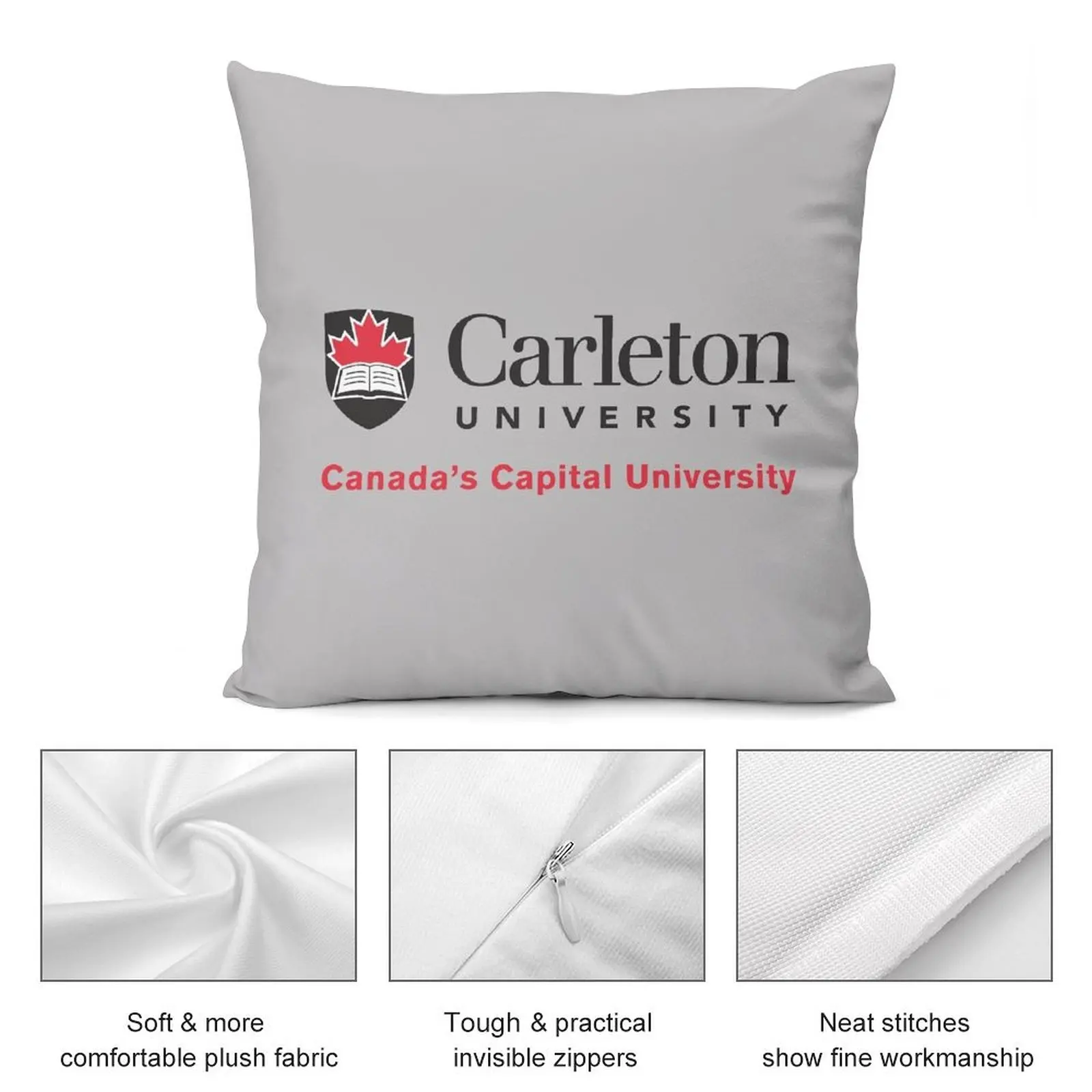 Декоративная подушка Carleton College Logo2 Мраморная наволочка аниме клетчатая для