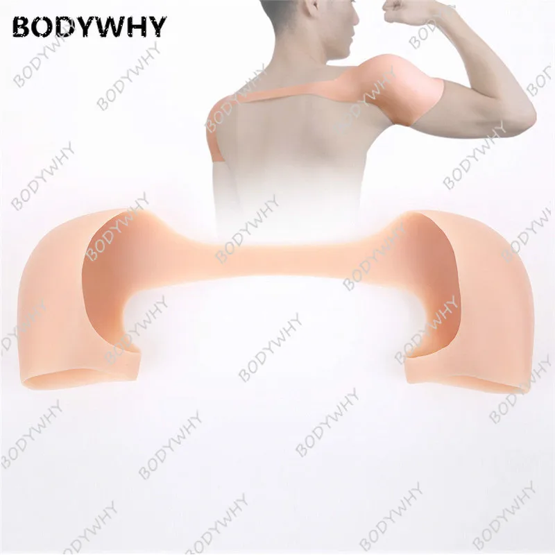 

2022 Мягкие силиконовые прокладки с эффектом пуш-ап для плечевых мышц, усилитель плеч, 500 г для мужчин, стиль для более сильного косплея, мужской формирователь тела
