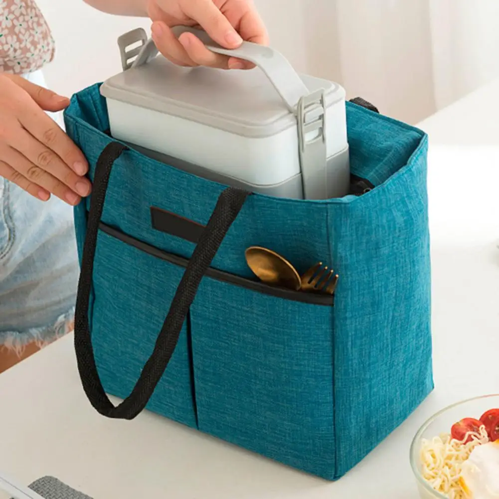 

Современная сумка для ланча, маслонепроницаемый Ланч-бокс, контейнер большой емкости для пикника на открытом воздухе, сумка для хранения бенто, сохраняющий тепло