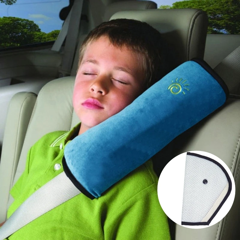 

Car Safety Belts Pillows Cover for Kid Children Baby Travel Sleep Positioner Protect Auto Seatbelt Adjust Plush Cushion Shoulder