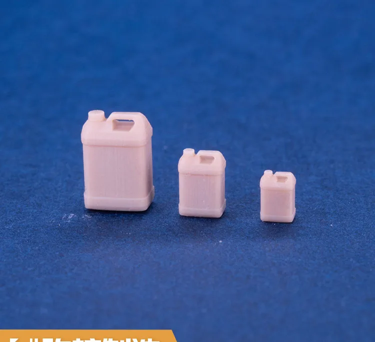 

1/64 Resin Car Oil Drum Garage Scene Accessories Unpainted White Model