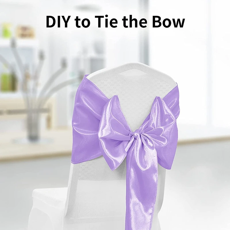 Упаковка из 5 атласная настольная дорожка 12X108 дюйма длинные лавандовые скатерти