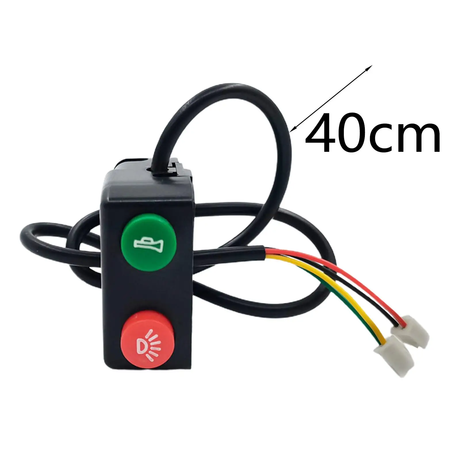 

Motorbike Easy Install 48V 15.75 inch Long Cable Accessories 7/8 inch Replaces Handlebar Switch Handlebar Horn Headlight Switch