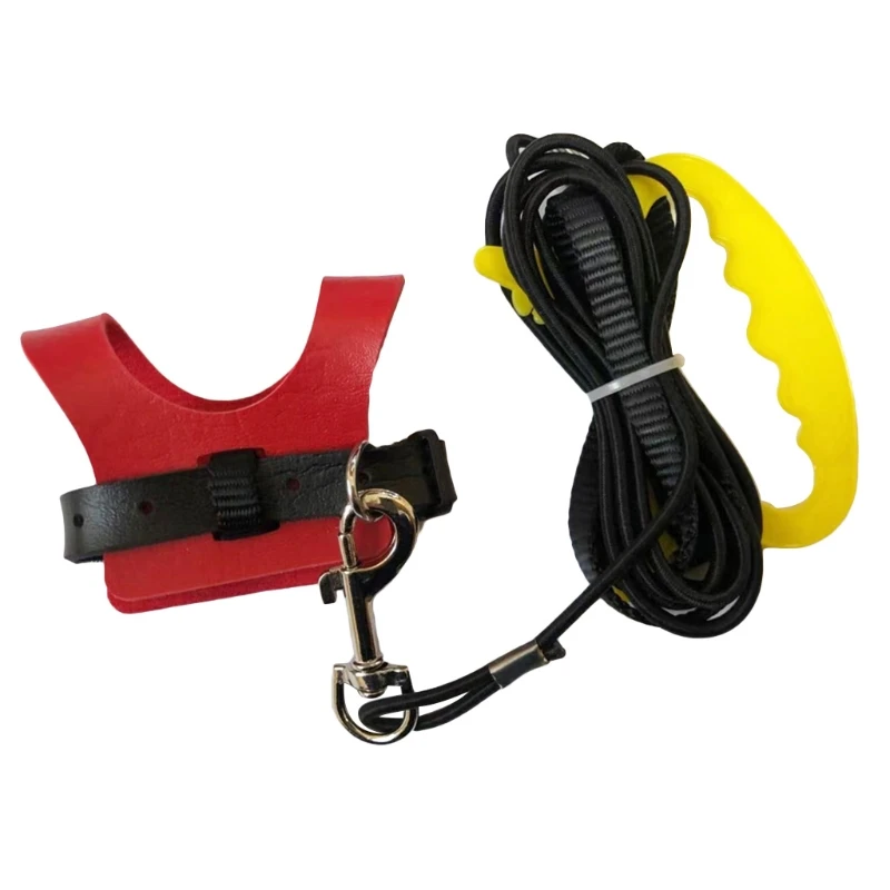 

1 шт., кожаный поводок для животных, чёрный/красный/жёлтый