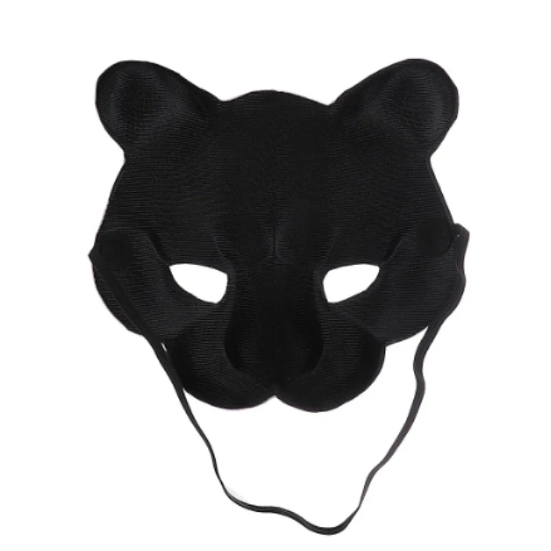 Женская зимняя искусственная Реалистичная полумаска в виде животного для