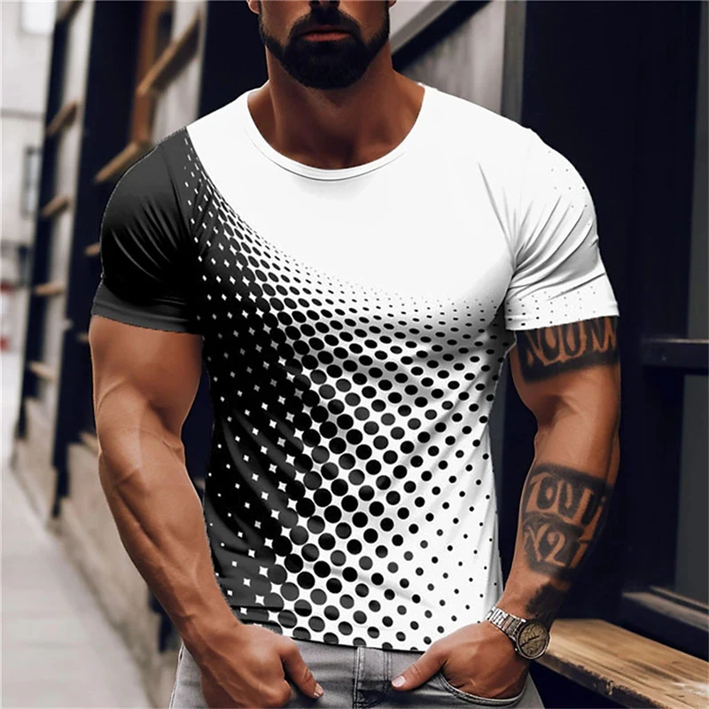 

New Summer Men's T-shirt 3D Printed Round Neck Short Sleeve Personalized Fashion Casual Sweatshirt
