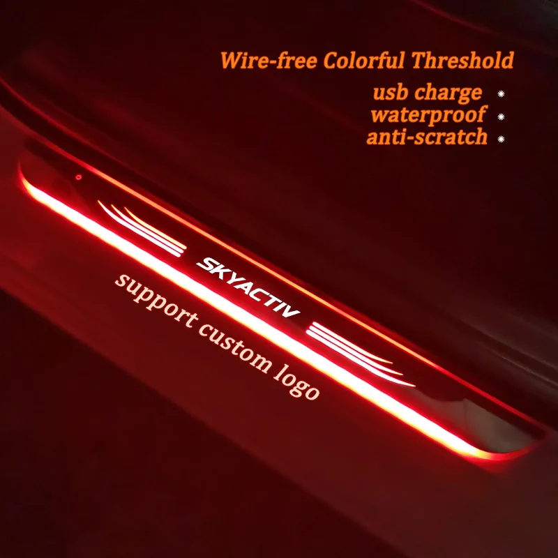 Настраиваемый динамический красочный дневной дверной порог для Mazda 2 3 6