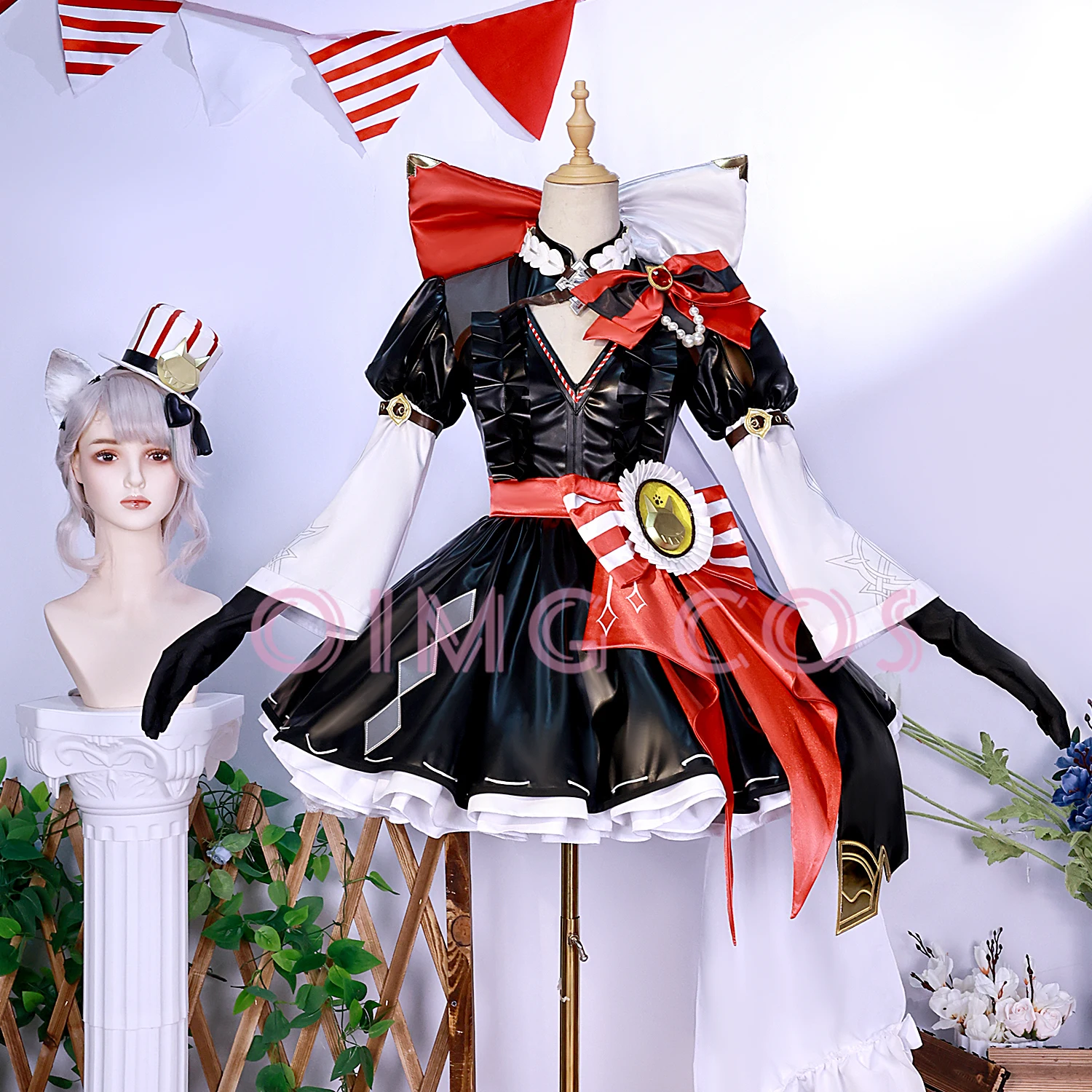 Женский парик для косплея Genshin Impact Lynette Lyney