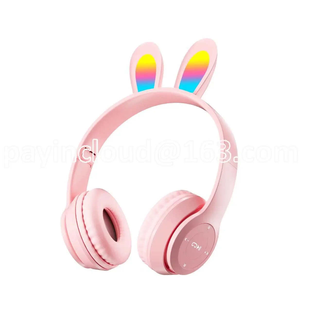 

New P47r Glowing Bluetooth Headphone Head-Mounted Rabbit Ears Mobile Phone Wireless Game Student Children Headset