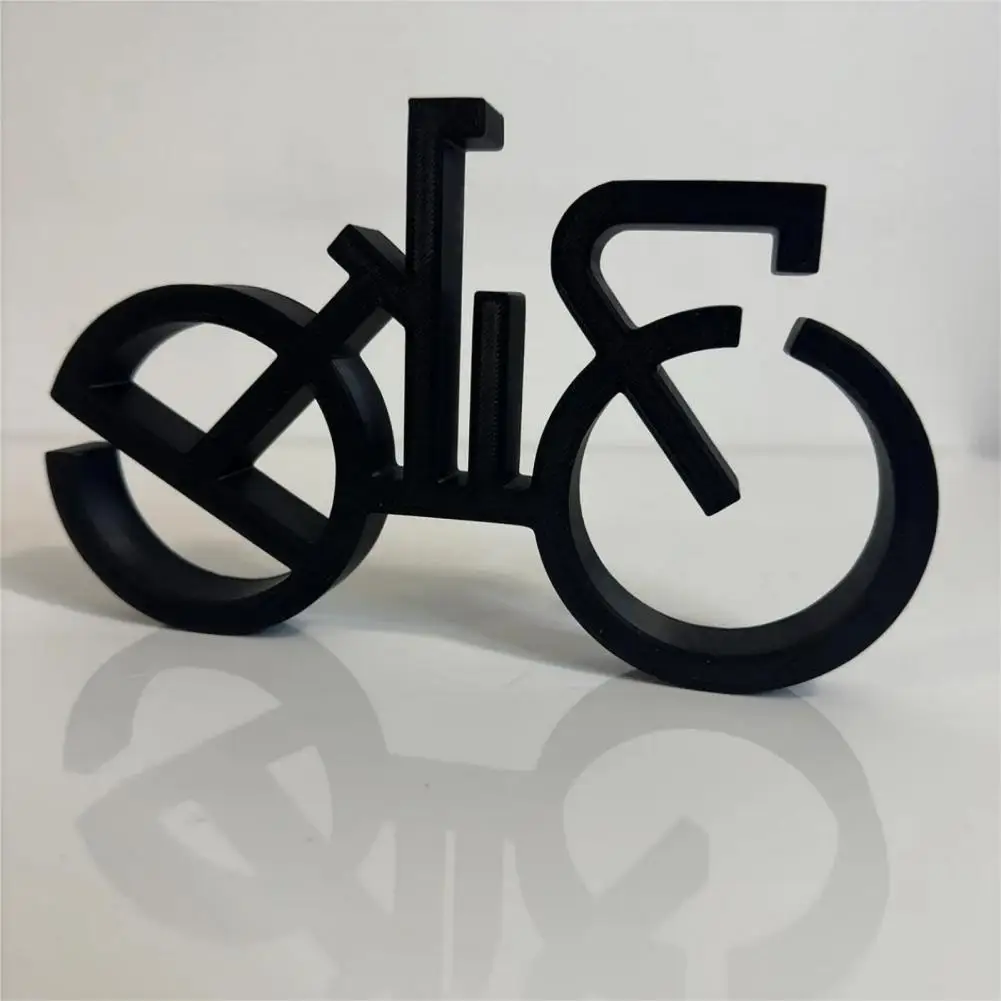 Минималистичная велосипедная скульптура абстрактная проволочная рама