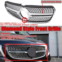w447 v250 v260 diamond car front bumper grille grill for mercedes for benz v class w447 v250 v260 2015 2016 2017 2018 no emblem