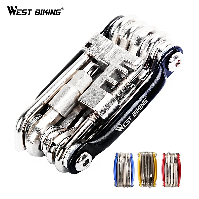 

Multifunction Bicycle Bike Repair Tools Steel 10 in 1 Kit Herramientas Bicicleta Cycling Folding Wrench Ferramentas Bike Tools