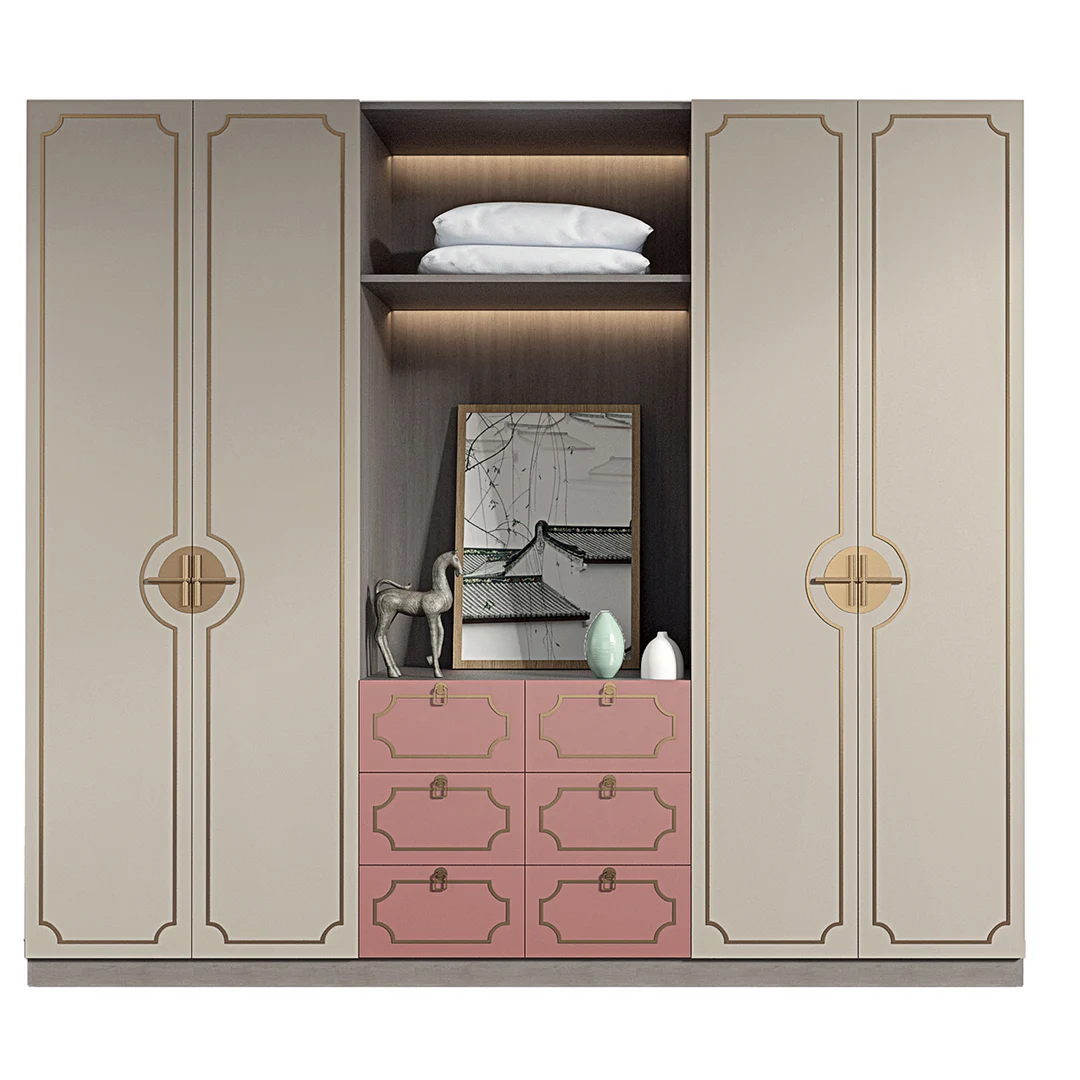 Изготовленные на заказ строительные Шкафы для спальни шкафы хранения гардероба