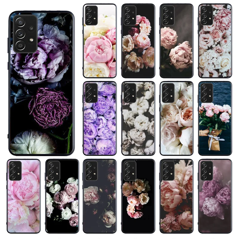 

Peony Phone Case for Samsung Galaxy A13 A22 A12 A32 A71 A11 A21S A33 A52 A72 A51 A50 A70 A31 M31