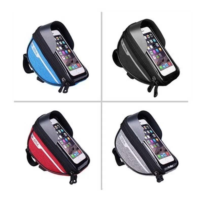 

Bike Bag 2L Frame Front Tube Cycling Bicycle Waterproof Phone Case Holder 7 Inches Touchscreen Accessories Bolsa Para Bicicleta