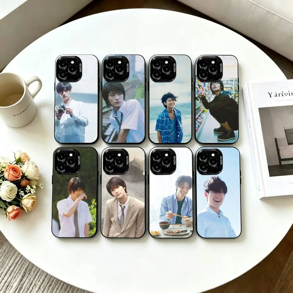 Фото Чехол для телефона Actor H-Haruma Miura для iPhone 17, 16, 15, 14, 13, 12, 11 Plus, Pro Max, XS, цветной, с серебряным покрытием внутри №1