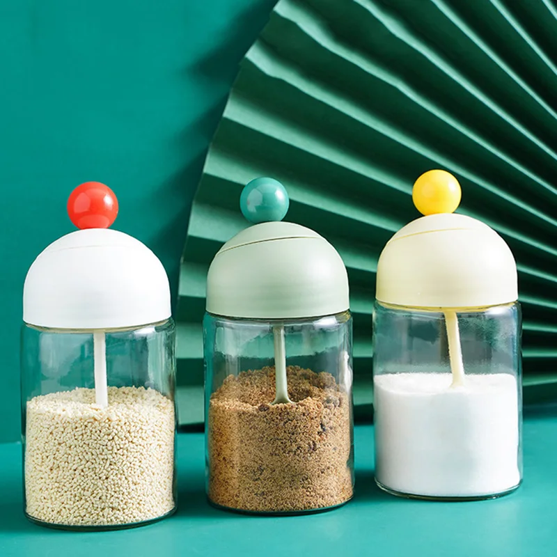 

250ml Glass Seasoning Jar With Lid Salt And Pepper Shakers Set Vinegar Oil Soy Sauce Bottle Sugar Bowl Condiment Bottle Kitchen
