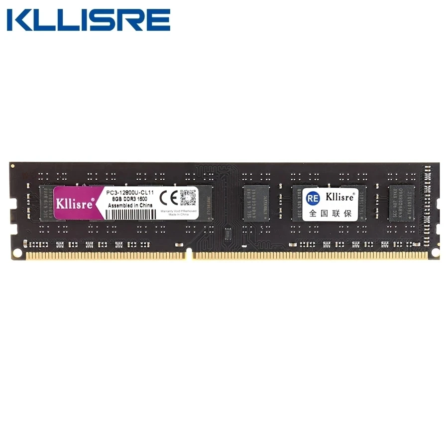 Kllisre DDR3 DDR4 8 Гб 16 1600 2666 3200 ОЗУ PC3 PC4 память для настольного ПК Dimm