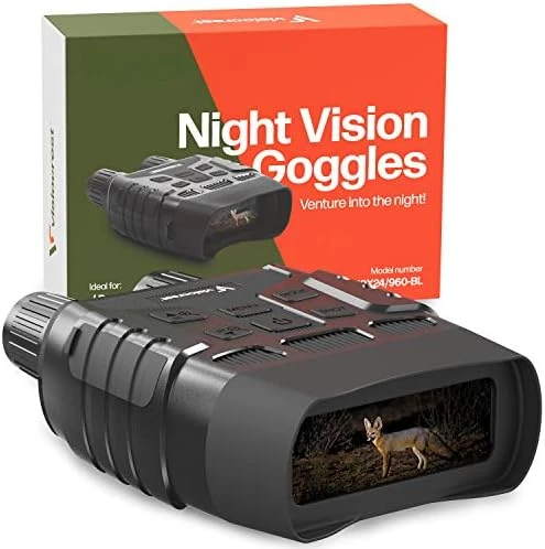 

Night Vision Goggles for Hunting, Spotting and Surveillance - Digital Infrared Binoculars with 100% Clear Vision in Darkness 32G