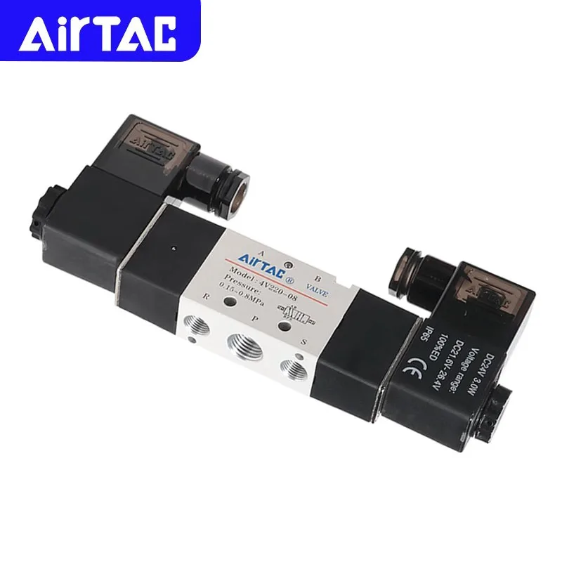 AIRTAC оригинальный пневматический 5/2-ходовой двойной электромагнитный клапан 4V120-06