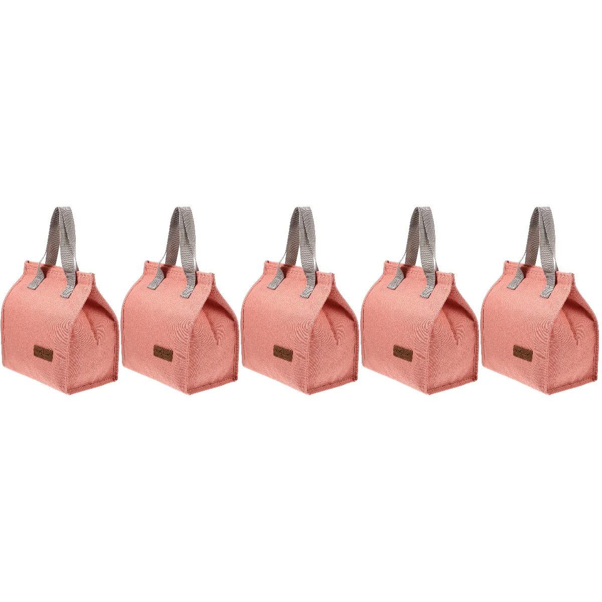 

5pcs Outdoor Insulation Lunch Bag Reusable Bag Lunch Tote Bag for School Office