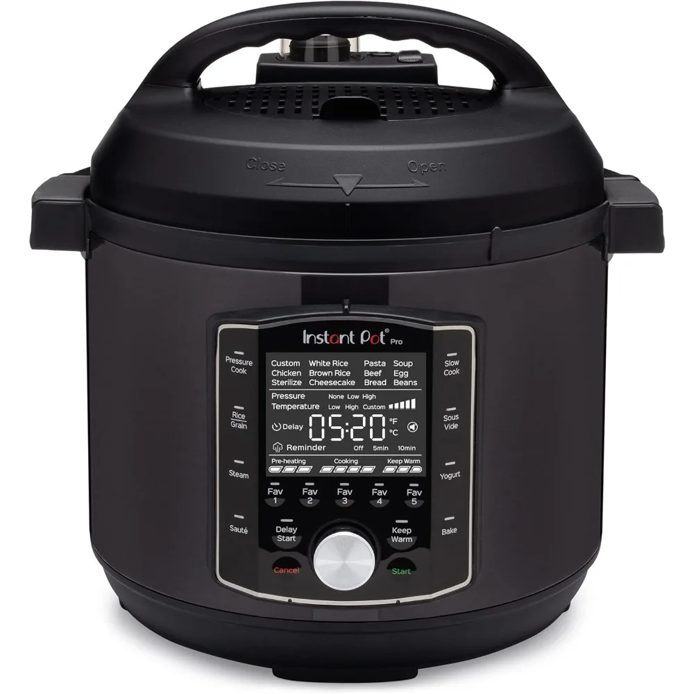 

Instant Pot Pro 10-in-1 Pressure Cooker, Slow Cooker, Rice/Grain Cooker,Steamer, Sauté,Sous Vide,Yogurt Maker,Sterilizer,8 Quart