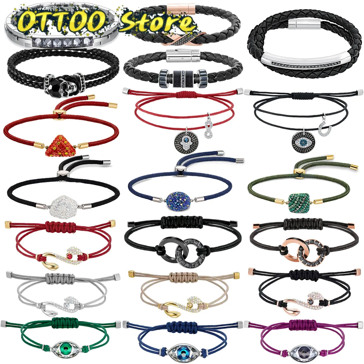 

Оригинальный модный браслет swa, ювелирные изделия, Классический драгоценный камень регулируемой длины, подходящий для женщин для посещения...