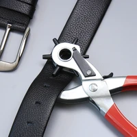 leather belt hole punch plier eyelet puncher 6hole revolve sewing machine bag setter tool watchband strap household leathercraft