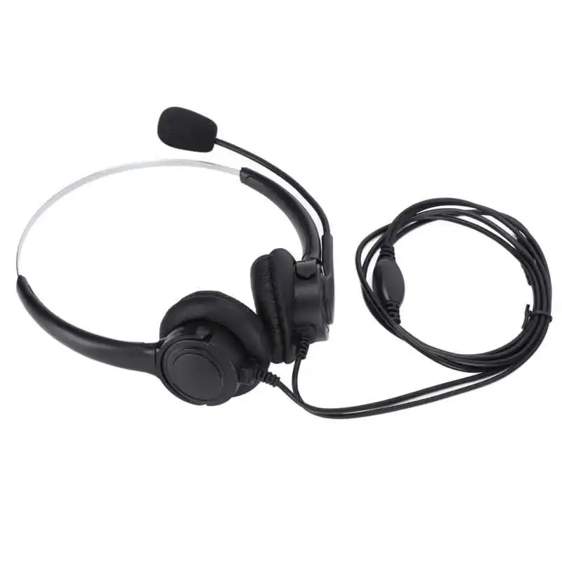 

Customer Service Chat Headset Adjustable 3.5mm Headset with Noise Reduction Microphone for Chat Business Truck Drivers