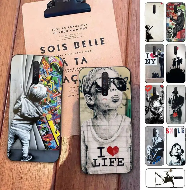 

Banksy Graffiti War Peace Phone Case for Redmi 5 6 7 8 9 A 5plus K20 4X S2 GO 6 K30 pro