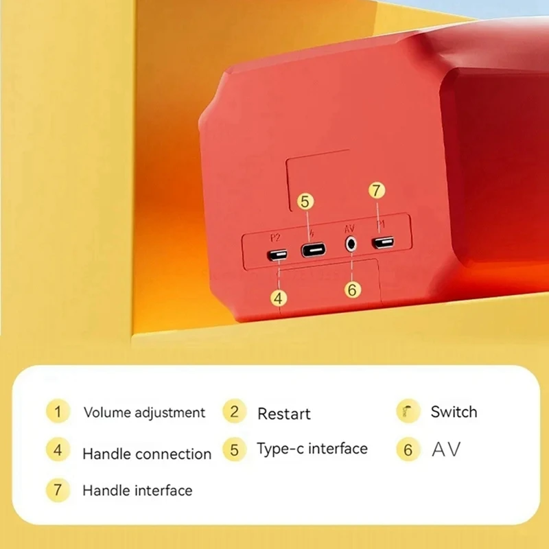 H7 Ретро ностальгическая игровая консоль с 3 5-дюймовым экраном 740 Классическая